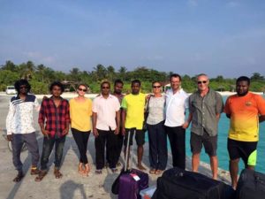 ORP's sea turtle reseach expedition team ready to leave Kelaa