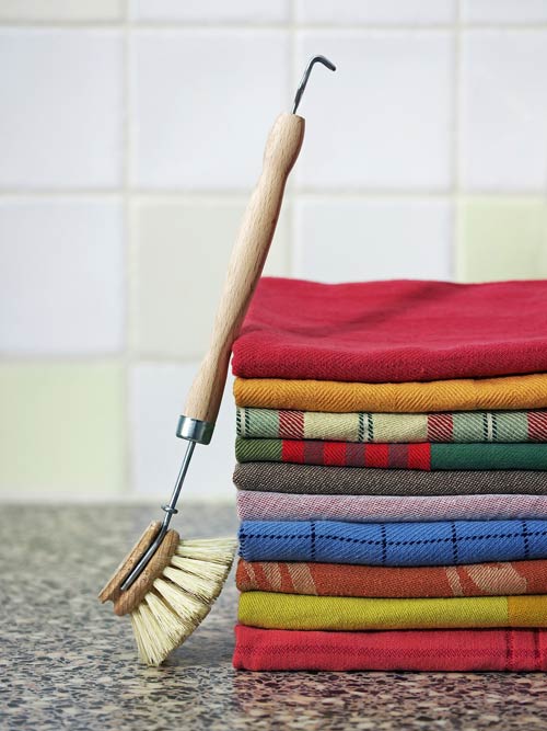 Wooden dish brush.