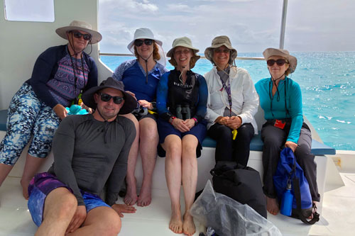 The Expedition Team on the first boat trip