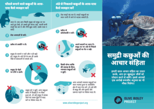 Sea turtle code of conduct in Hindi. Pdf.