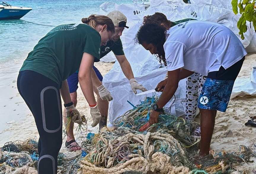 ORP team recovering ghost gear. Image.