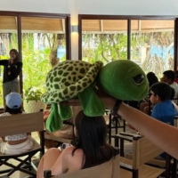 At Niyama, we also guided students through an engaging talk about sea turtles - highlighting the threats they face and showing how everyone, from children to resort staff, can take action to protect them.
